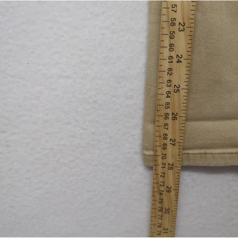 Mott Bow Jeans Mens 30x30 Khaki Straight Mercer Stretch Casual Denim